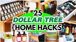 25 LIFE CHANGING Dollar Tree Organizing Hacks (high-end organization & storage ideas)