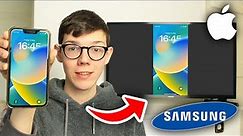 How To Screen Mirror iPhone To Samsung TV - Full Guide