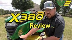 John Deere X380 Riding Lawn Tractor Mower Review and Walkaround