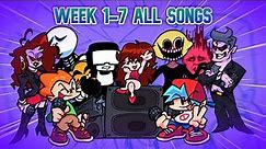 Friday Night Funkin' - All Songs Weeks 1 to 7 (Week 7 Update)