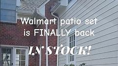 Walmart patio set is finally back in stock! #patiofurniture #walmartfinds