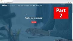 iSchool E Learning Management System PHP Project Requirements (Hindi)