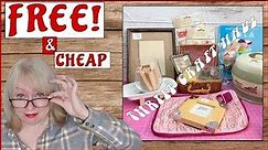 Thrifting craft haul Free and cheap stuff to upcycle Sustainable living crafting