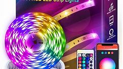 DAYBETTER 100ft LED Strip Lights for Bedroom,Alexa Room Decor Led Lights,5050 RGB Color Changing Music Sync with App Remote Control (2 Rolls of 50ft)
