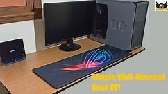 Simple Wall-Mounted Desk DIY