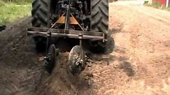 Part 1 - Home made tractor attachment hiller row bed maker planting potatoes