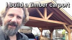 I design and build a timber carport - design project construction project Travels With Geordie #88