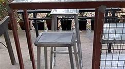 Bar Table | Bar Counter Table #bartable #barcountertable #table #steeltable #tiletop #reelsfb #reelsviralfb #ideas #howto #Gongtv | Gong TV