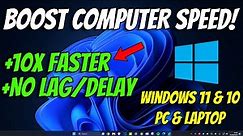 Full Guide: Make Computer Run 10x Faster Windows 11 & 10 | How To Tutorial 2023