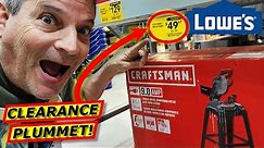 Lowes Clearance Prices PLUMMET! Craftsman, Kobalt, OPE