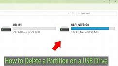 How to Fix USB Flash Drive Has Multiple Partitions