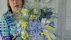 French Country Hydrangea Swag #flowers #wreath #diy #homedecor #interiordesign #floraldesign
