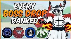 EVERY Boss Drop RANKED From WORST To BEST! | Shindo Life Tier List