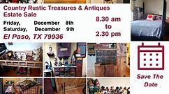 Country Rustic Treasures & Antiques Estate Sale!