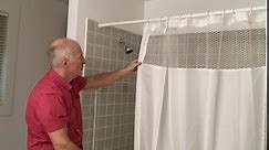 StayDry Systems Splash Guard Shower Curtain (48" Wide White no mesh)