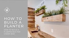 How to Build an Indoor Planter Box with Reclaimed Lumber | construction2style