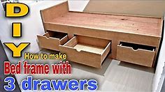 DIY How to Make Bed Frame | How to Make Bed Frame with 3 Drawers| Paano Gumawa ng Katre