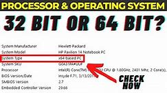 32 bit or 64 bit? Check Your Computer-Laptop Processor & Operating System || Best 4 Methods💥