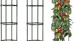 Canmilar 2 Pack Garden Trellis, Tomato Cages, 2 in 1 Plant Cages & Supports for Vines Crop,Potted/Climbing Plants Indoor Outdoor, Plant Stake for Flower, Vegetable, Vines, Pot Trellis. (2 Pack)