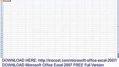 DOWNLOAD Microsoft Office Excel 2007 FREE Full Version