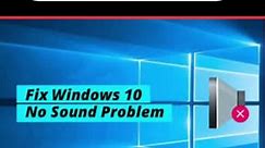 Computer no sound problem 100% fix. #nosoundproblemfix #soundproblemwindows10 #nosound #reels #reelsvideo #virals | Md. Turap Mia