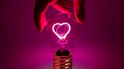 Rechargeable Bulb Light - Heart