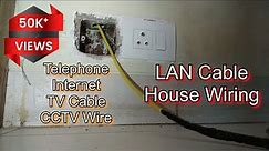 Telephone or Internet LAN Wiring || Internal House Wiring