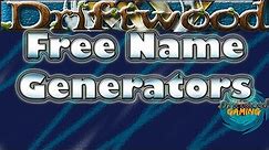Free Name Generators for your games