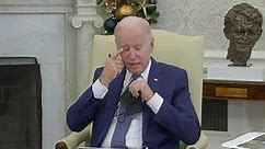 Biden receives briefing on federal response to tornadoes.
