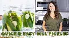 Overnight Refrigerator Dill Pickles | Quick & Easy
