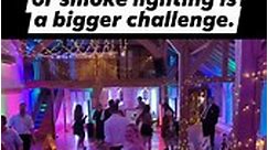 Using 50 wireless battery lighting fixtures to get a great effect without any haze or smoke. Each one is individually controlled and can pulse to the best, change intensity and colour. #weddinginspiration #weddingreception #weddingdj #miltonkeynesdwedding | MK Parties - Roger Gregson Multi Award Winning Wedding DJ