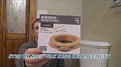 How To Replace A Wax Toilet Ring----Step By Step with Tips