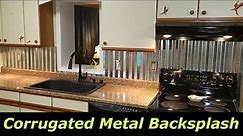 Corrugated Metal Backsplash