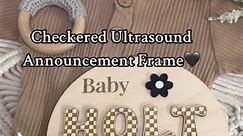 Oooh we are LOVING this NEW Ultrasound Design!🖤 #etsy #personalizedgifts #pregnancyannoucment #pregnant #momtobe #babyultrasound #newborn | Valley Meadows Workshop