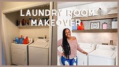 DIY SMALL Laundry Closet Makeover| Organization Ideas & Tips