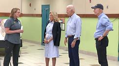 Biden participates in disaster briefing, meets with federal and local officials