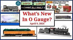 New O Gauge Products For April 9, 2024 - Atlas , Lionel, Menards, MTH, and More!
