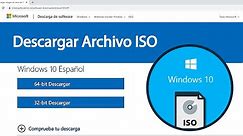 Descargar Windows 10 ISO 2023 | 32 O 64 bits Home y PRO ORIGINAL desde Microsoft 💻⚡ USB