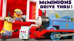 Minions McDonalds Drive Thru Story with Thomas The Train