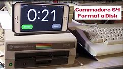 Commodore 64: How to FORMAT a disk, FIVE ways