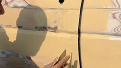 Fixing Car Door Dents with Polyester Filling