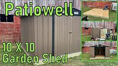 Review of the Patiowell 10x10 Metal Garden Shed