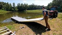 It's so easy! How to Install and secure a simple floating Pond Dock