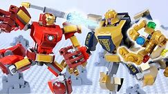LEGO Iron Man vs Thanos Fight! STOP MOTION LEGO Superhero Showdown! | LEGO Avengers | Billy Bricks