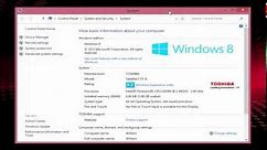 How To: Find your PC Info on a windows 8 PC/Laptop