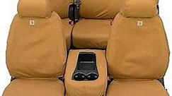 Covercraft Carhartt SeatSaver Front Row Custom Fit Seat Cover for Select Dodge Ram 2500/Ram 3500 Models - Duck Weave (Brown)
