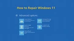 How to Repair Windows 11 and Fix Corrupted Files