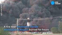 Massive fire burns at Southwest Florida International airport