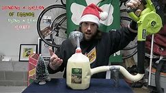 Drinking A Gallon of Eggnog Using A Leaf Blower in 1 Minute 23 Seconds (Holiday Edition) L.A. BEAST