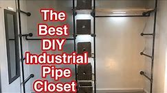 Industrial Pipe Closet DIY, California Closet DIY, Pipe Furniture